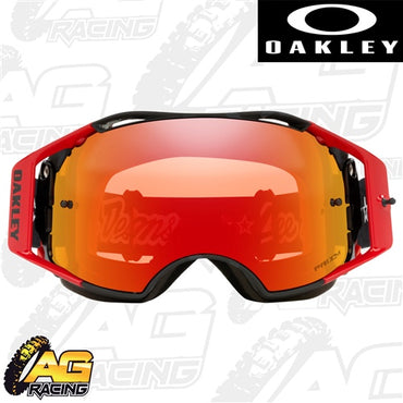 Oakley 2023 Airbrake TLD Collection MTB Goggles Webstar Black Red Prizm Lens BMX