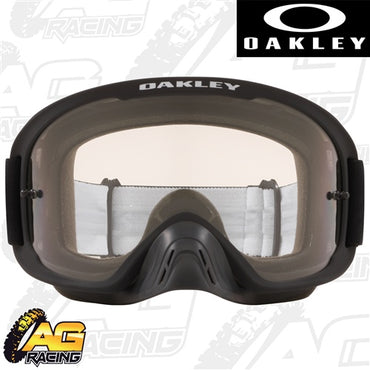 Oakley 2023 O Frame 2.0 Pro MX Goggles Matte Black Clear Lens Motocross Enduro