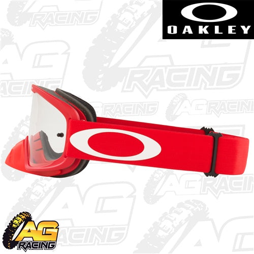 Oakley 2023 O Frame 2.0 Pro MX Goggles Red Clear Lens Motocross Enduro Quad ATV