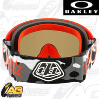 Oakley 2023 O Frame 2.0 Pro MX Goggles  TLD Black Camo Ice Iridium Lens Motocross