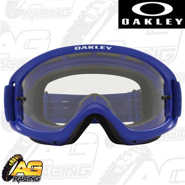 Oakley 2023 O Frame 2.0 Pro XS MX Kids Goggles Blue Clear Lens  Motocross Enduro Quad