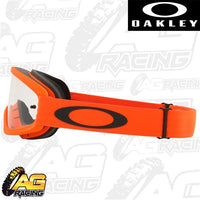 Oakley 2023 O Frame 2.0 Pro XS MX Kids Goggles Moto Orange Clear Lens Motocross Quad
