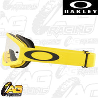Oakley 2023 O Frame 2.0 Pro XS MX Kids Goggles Moto Yellow Clear Lens Motocross Quad