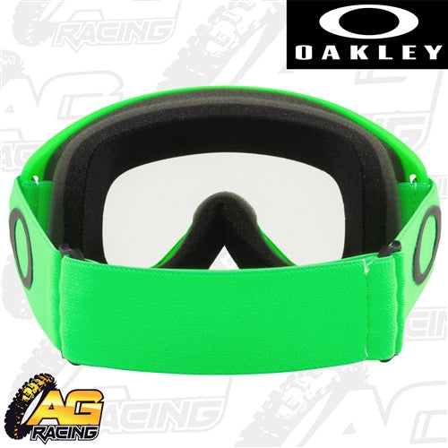 Oakley 2023 O Frame 2.0 Pro XS MX Kids Goggles Moto Green Clear Lens Motocross ATV