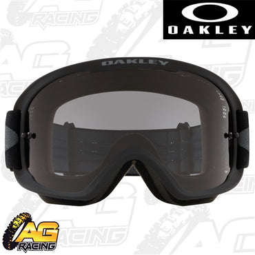 Oakley 2023 O Frame 2.0 Pro MTB Goggles Black Gunmetal Dark Grey Lens BMX eBike
