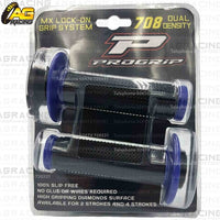 ProGrip 708 Twist Grips with 5 Cams Black Blue Motocross Enduro Quad ATV