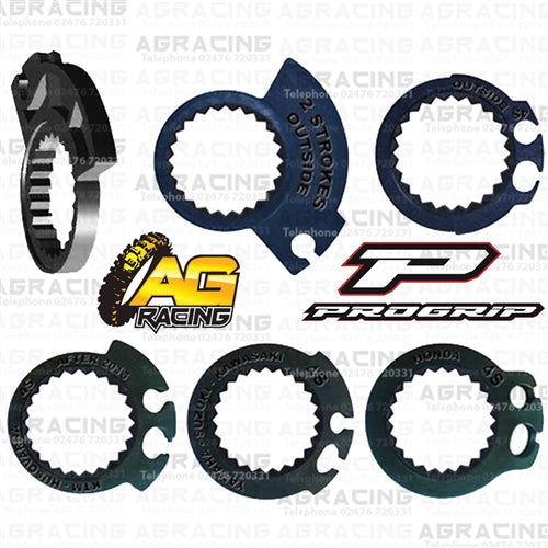 ProGrip 708 Twist Grips with 5 Cams Black Red Motocross Enduro Quad ATV