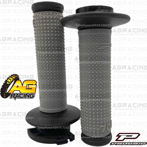ProGrip 708 Twist Grips with 5 Cams Grey Black Motocross Enduro Quad ATV