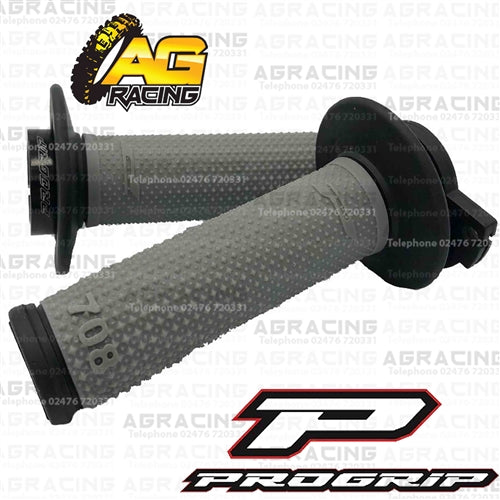 ProGrip 708 Twist Grips with 5 Cams Grey Black Motocross Enduro Quad ATV