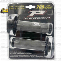 ProGrip 708 Twist Grips with 5 Cams Grey Black Motocross Enduro Quad ATV
