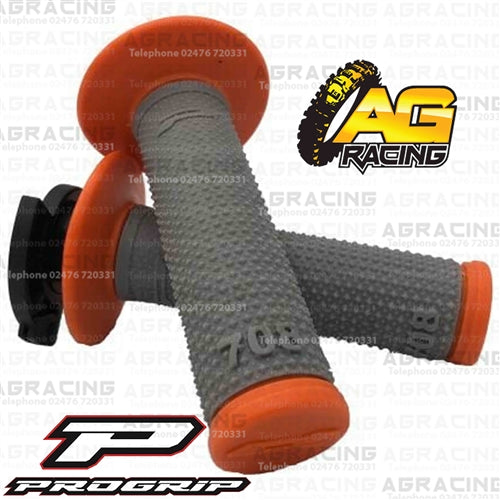 ProGrip 708 Twist Grips with 5 Cams Grey Orange Motocross Enduro Quad ATV