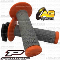 ProGrip 708 Twist Grips with 5 Cams Grey Orange For KTM XC-W 400 2016-2019