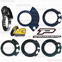 ProGrip 708 Twist Grips with 5 Cams Grey Orange For Husqvarna FC 250 2016-2019