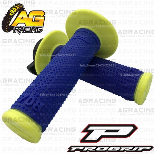 ProGrip 708 Twist Grips with 5 Cams Flo Yellow Blue Motocross Enduro Quad ATV