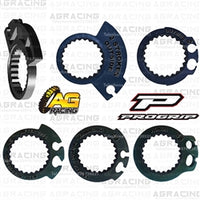 ProGrip 708 Twist Grips with 5 Cams Flo Yellow Blue For KTM SXR PRO SR 50 1997-2009