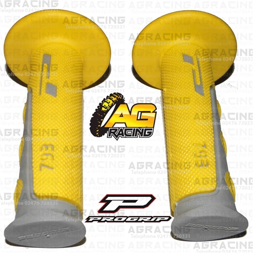 Pro Grip Progrip 793 Twist Grips Yellow Motocross Enduro Quad ATV