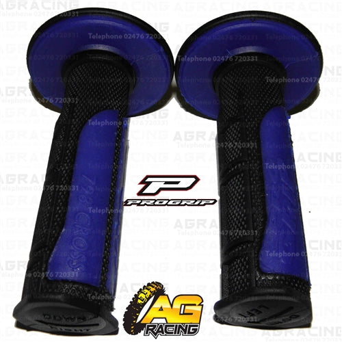 Pro Grip Progrip 798 Twist Grips Blue Motocross Enduro Quad ATV