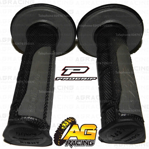 Pro Grip Progrip 798 Twist Grips Silver Motocross Enduro Quad ATV