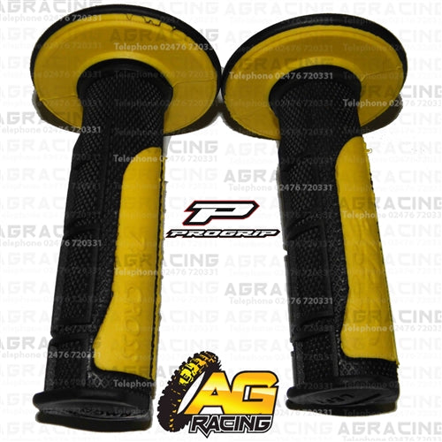 Pro Grip Progrip 798 Twist Grips Yellow Motocross Enduro Quad ATV