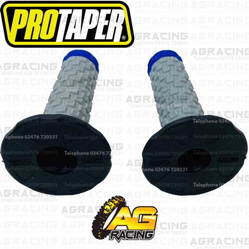 Pro Taper Pillow Top Tri Density Twist Grips Blue Motocross Enduro Quad ATV