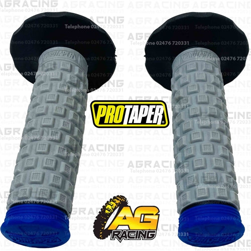 Pro Taper Pillow Top Tri Density Twist Grips Blue Motocross Enduro Quad ATV