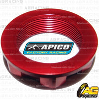 Apico Red Headstock Steering Stem Nut For Honda CR 125 2001-2007 Motocross Enduro