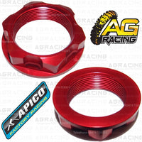 Apico Red Headstock Steering Stem Nut For Honda CR 125 2001-2007 Motocross Enduro