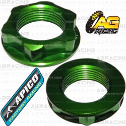 Apico Green Headstock Steering Stem Nut For Suzuki DRZ 400K 2000-2014 Motocross Enduro