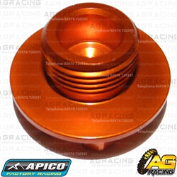 Apico Orange Headstock Steering Stem Nut For KTM EXE 125 2001-2018 Motocross Enduro