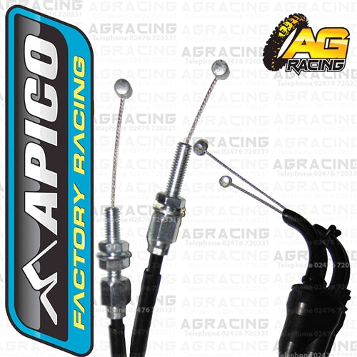 Apico Twin Throttle Cable For Kawasaki KX 450F 2016-2018