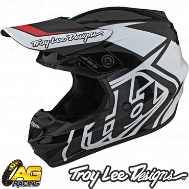 Troy Lee Designs  GP Helmet Overload Black White