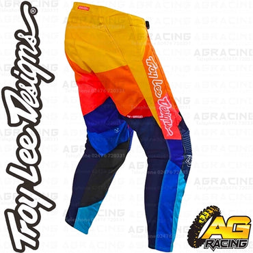 Troy Lee Designs  GP Air Jet Navy Orange Youth Kids Race Pants Trousers
