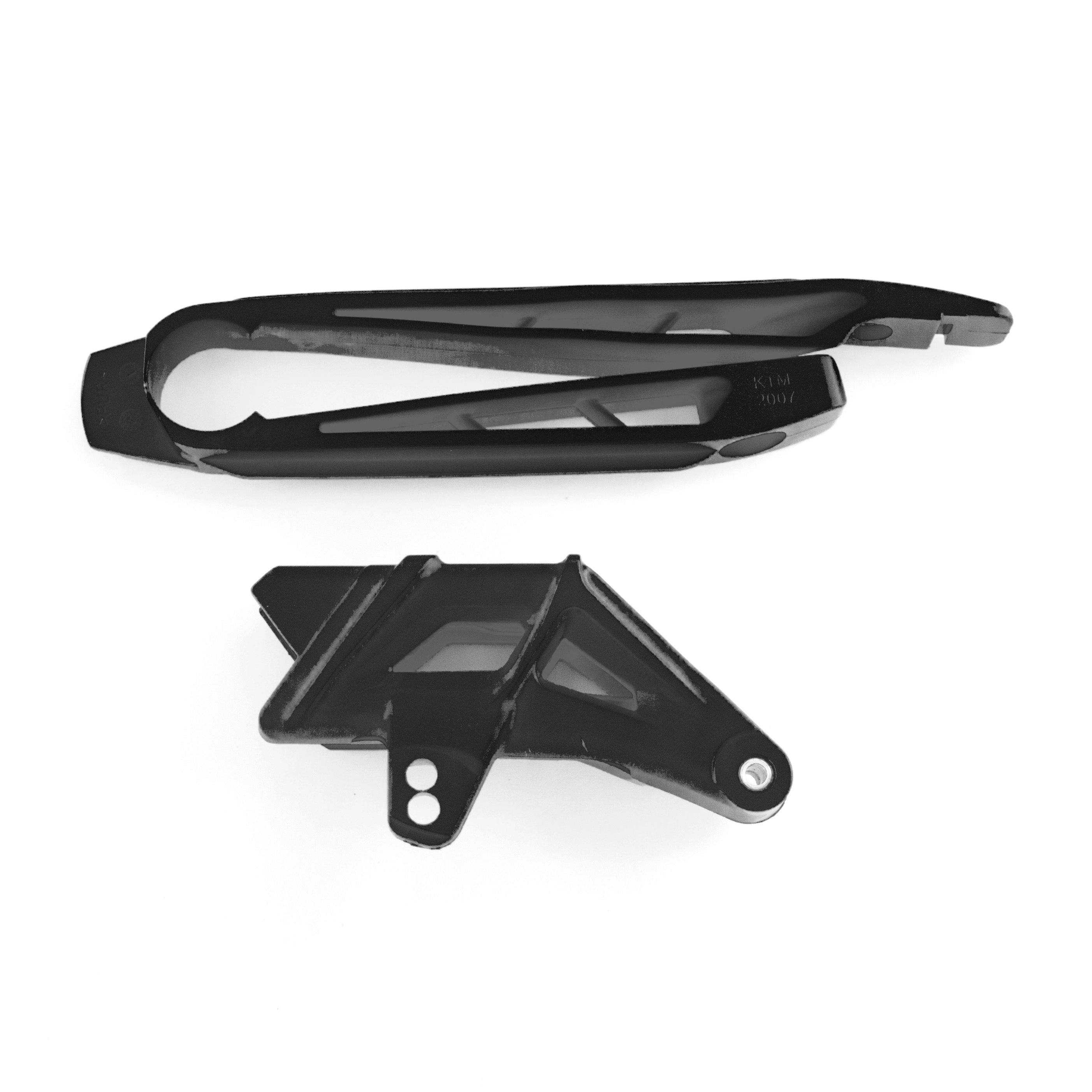 Polisport Black Chain Guide Slider & Sliding Piece Kit For KTM SX 125 2007-2010 Motocross Enduro