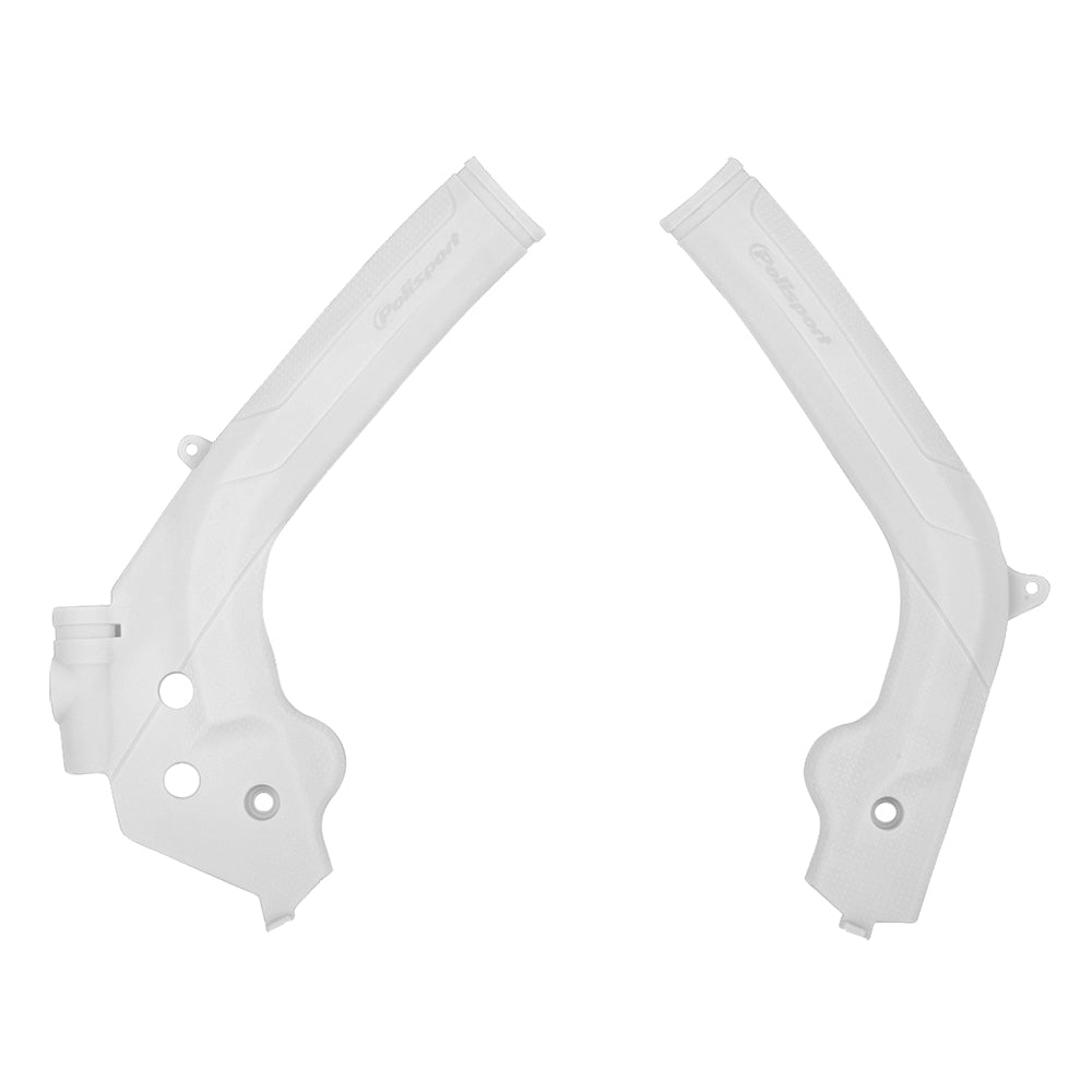 Polisport White Frame Guards Protectors For KTM EXC-F 350 2017-2019