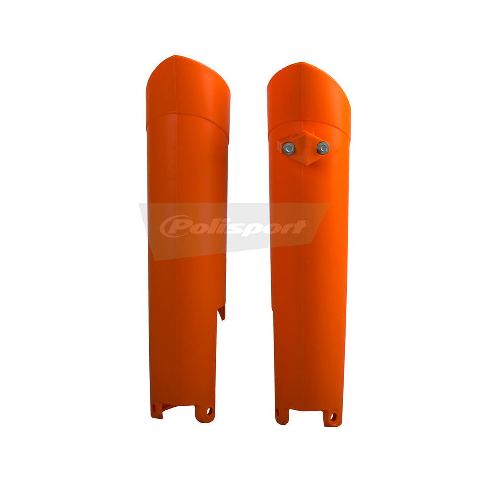 Polisport Plastic Lower Fork Guards For KTM SX-F 250 2008-2014 Orange