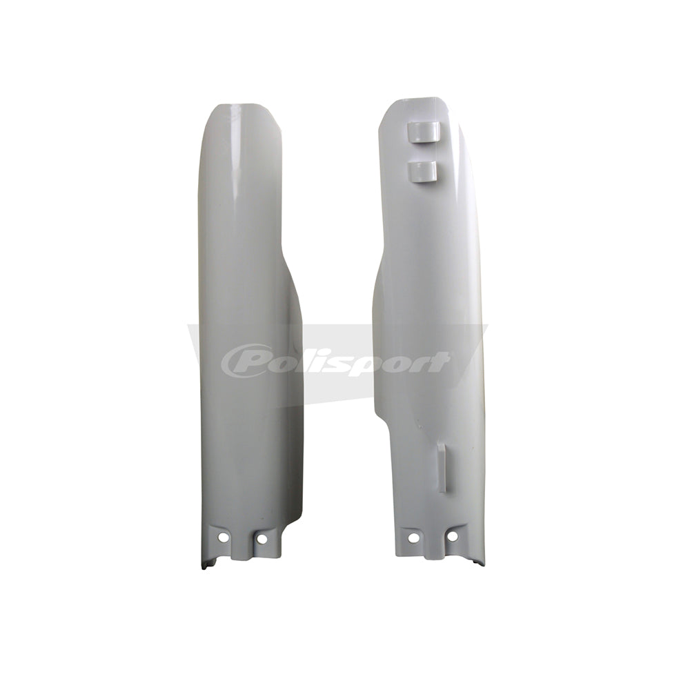 Polisport Plastic Lower Fork Guards For Suzuki RM 250 2001-2006 OEM Color White