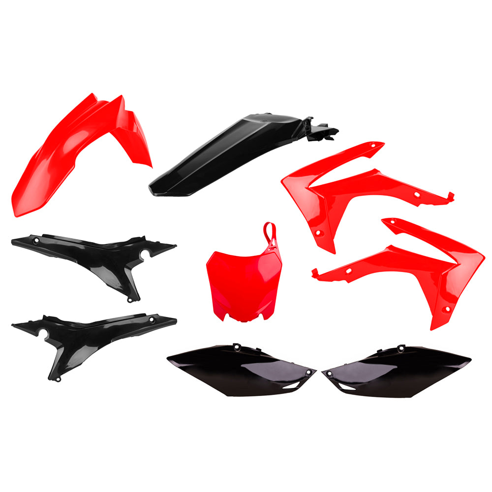 Polisport Plastics Box Kit For Honda CRF 250R Red Black 2014-2017