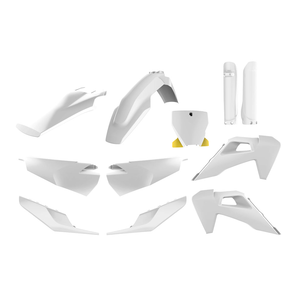 Polisport White (OEM Colour) Plastics Box Kit For Husqvarna FX 450 2019-2022