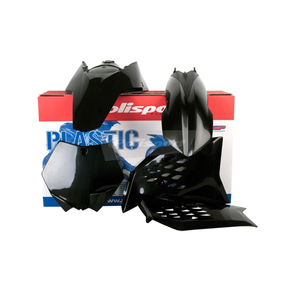 Polisport Enduro Standard Box Kit For KTM XC 200 Black 2008-2010