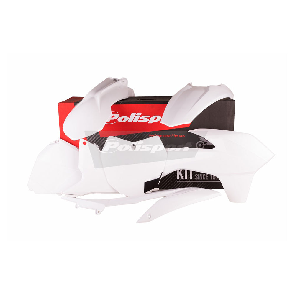 Polisport Plastics Box Kit For KTM SX-F 450 White 2013-2015