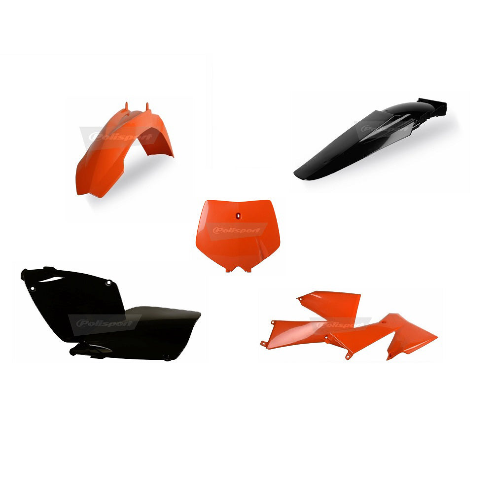 Polisport Plastics Box Kit For KTM SX 380 OEM Color 2001-2002