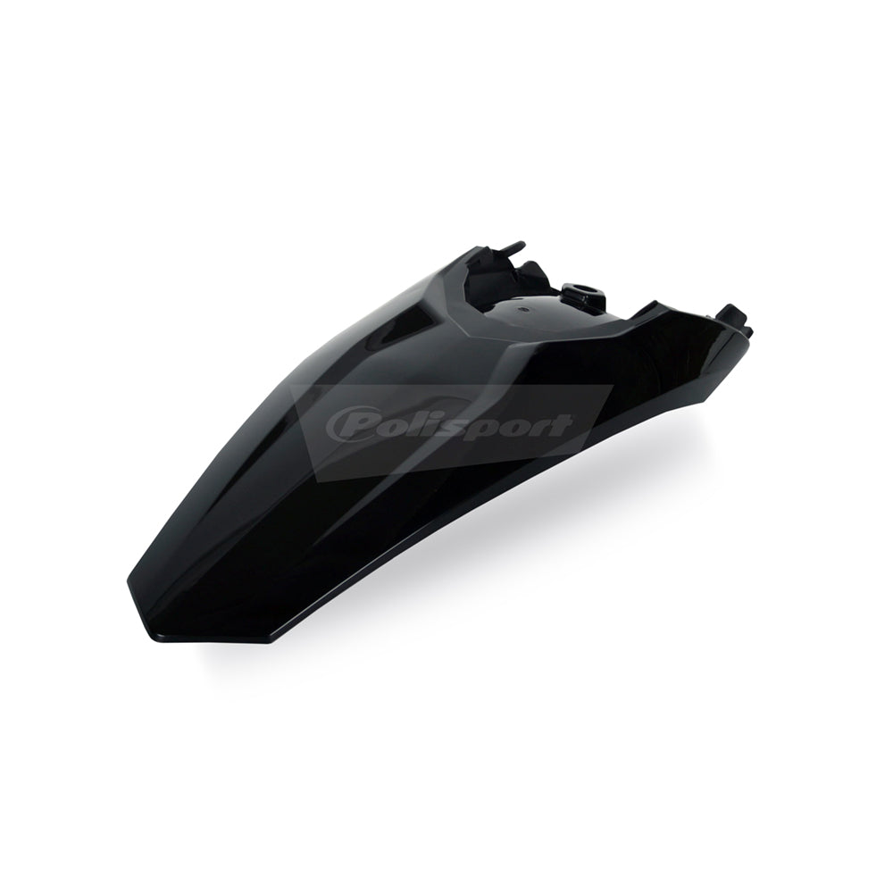 Polisport Plastic Black Rear Fender For KTM EXC-F 250 Without Side Panels 2012-2016 Motocross Enduro