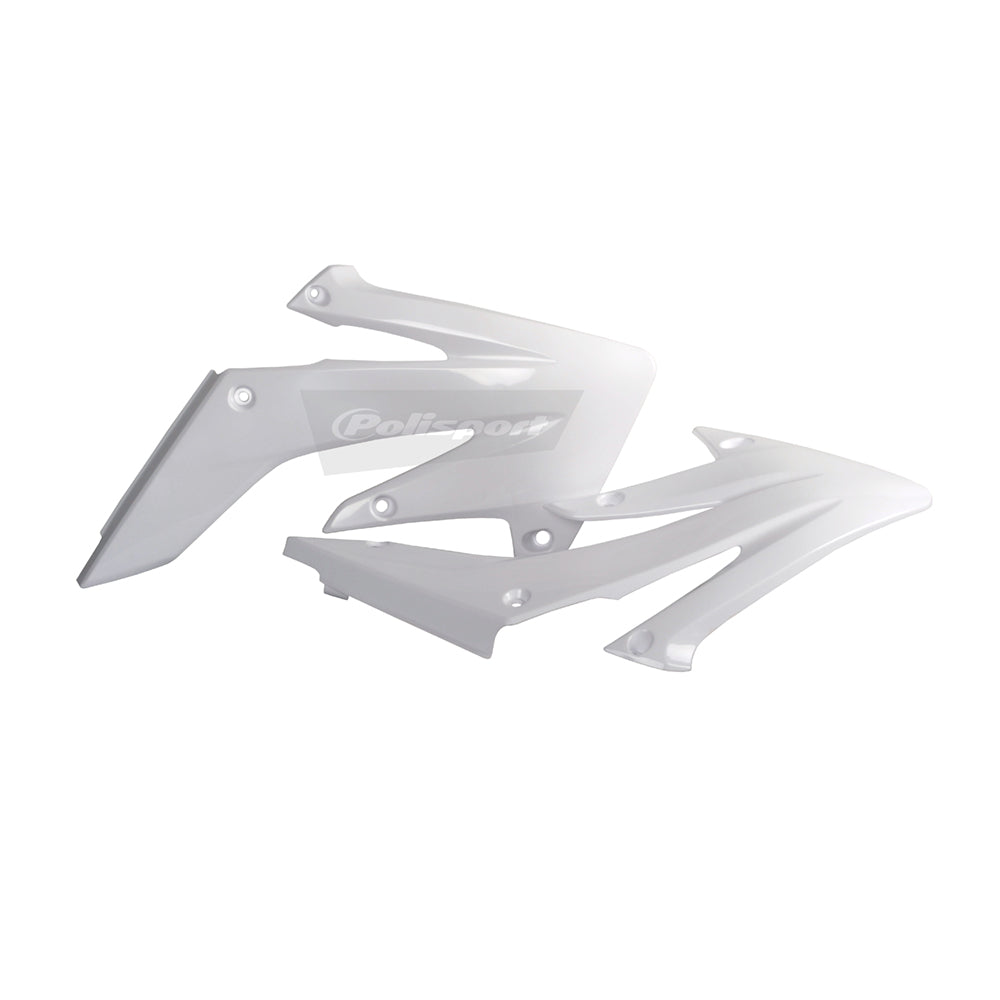 Polisport Rad Radiator Scoops Tank Panels For Honda CRF 250R White 2004-2009