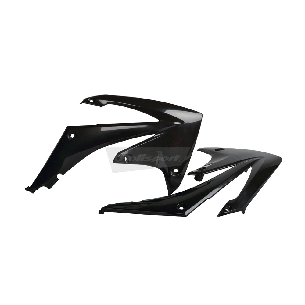 Polisport Rad Radiator Scoops Tank Panels For Honda CRF 250R Black 2010-2013