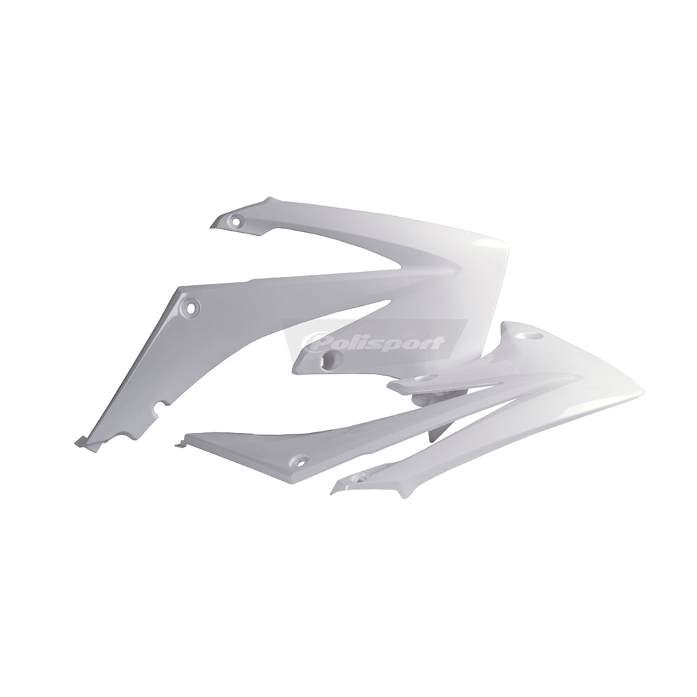 Polisport Rad Radiator Scoops Tank Panels For Honda CRF 450R White 2009-2012