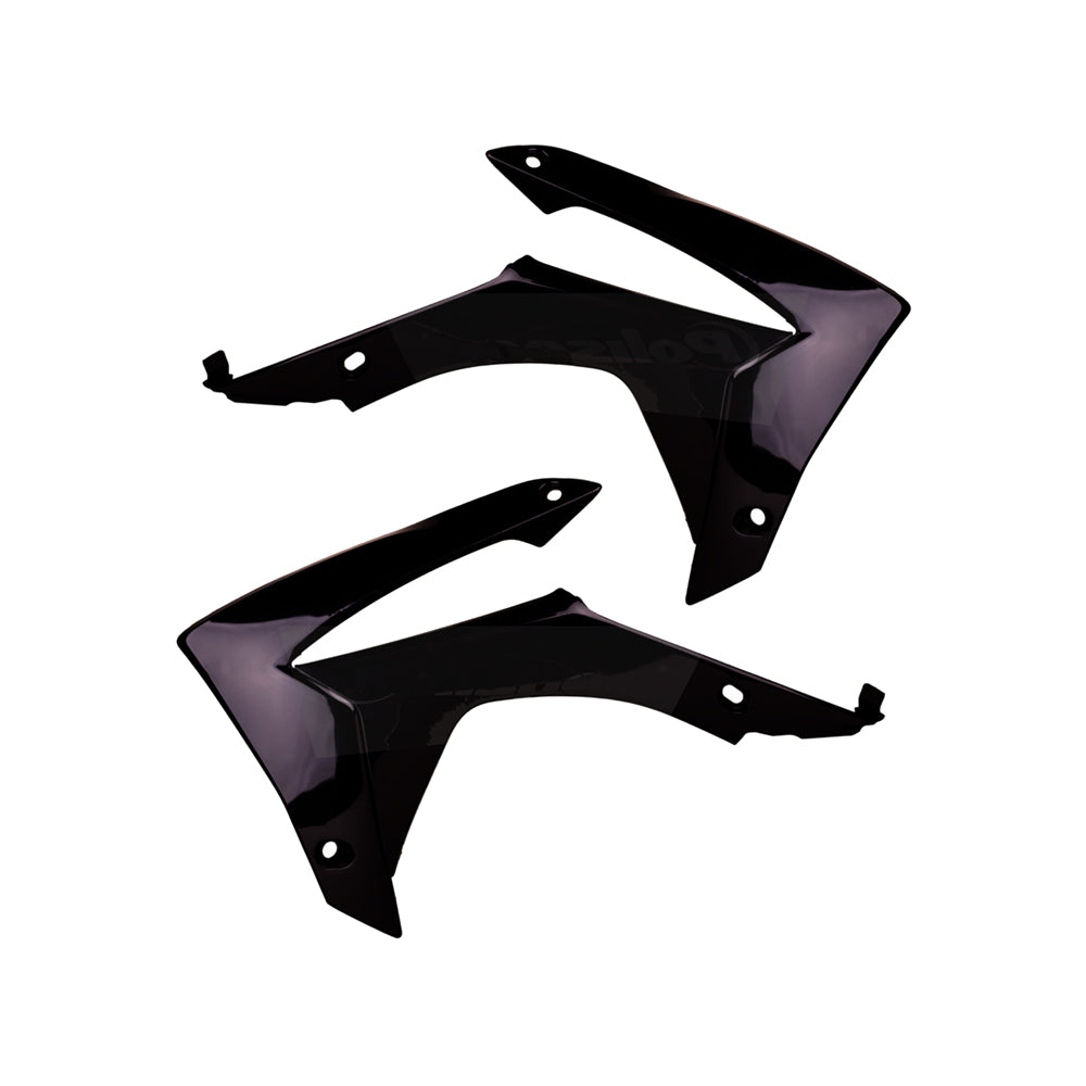 Polisport Rad Radiator Scoops Tank Panels For Honda CRF 250R Black 2014-2017