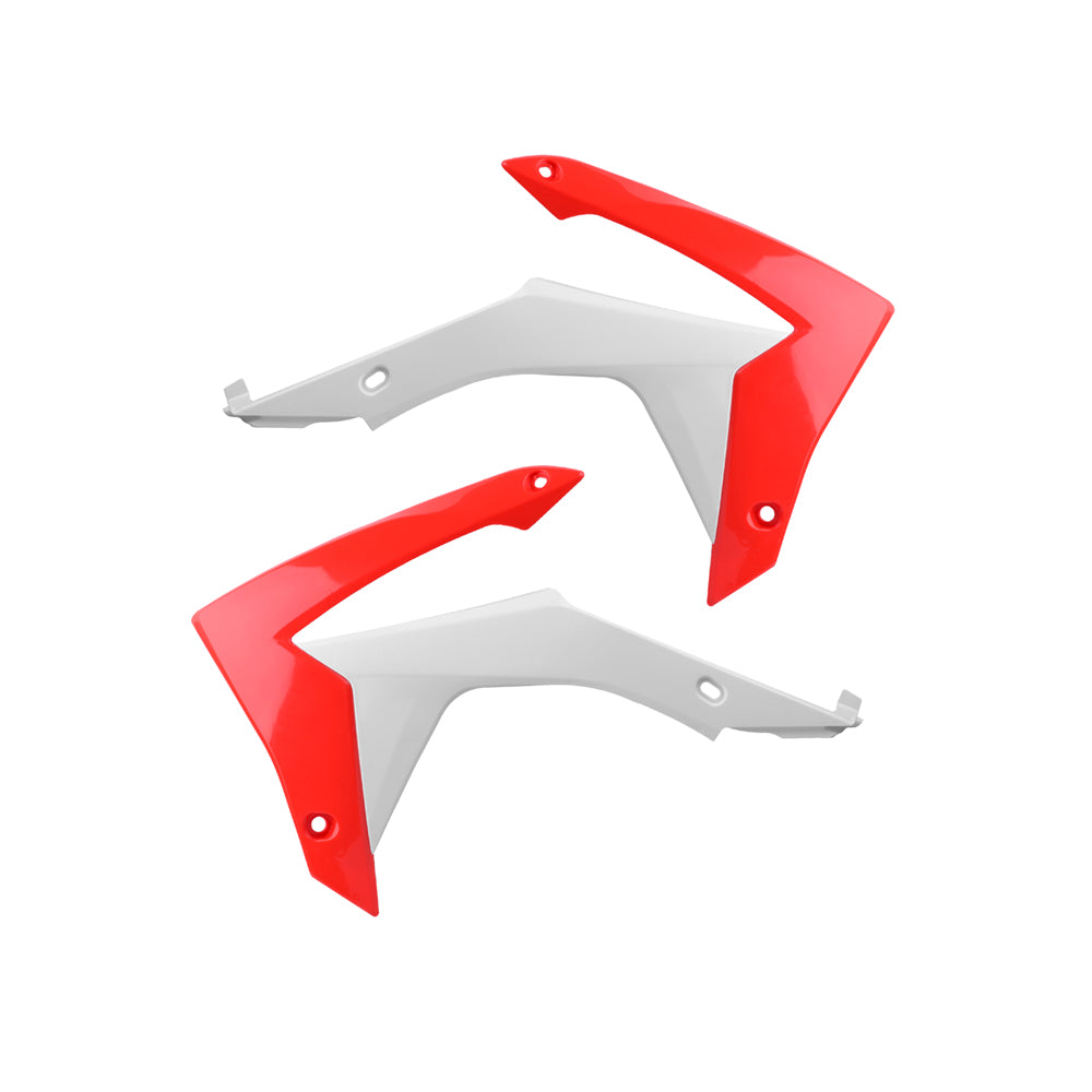 Polisport Rad Radiator Scoops Tank Panels For Honda CRF 450R OEM Color Red CR 04 White 2013-2016