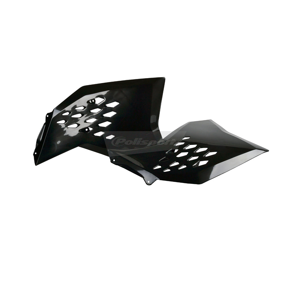 Polisport Rad Radiator Scoops Tank Panels For KTM XC 300 OEM Color (08) Black 2008-2010