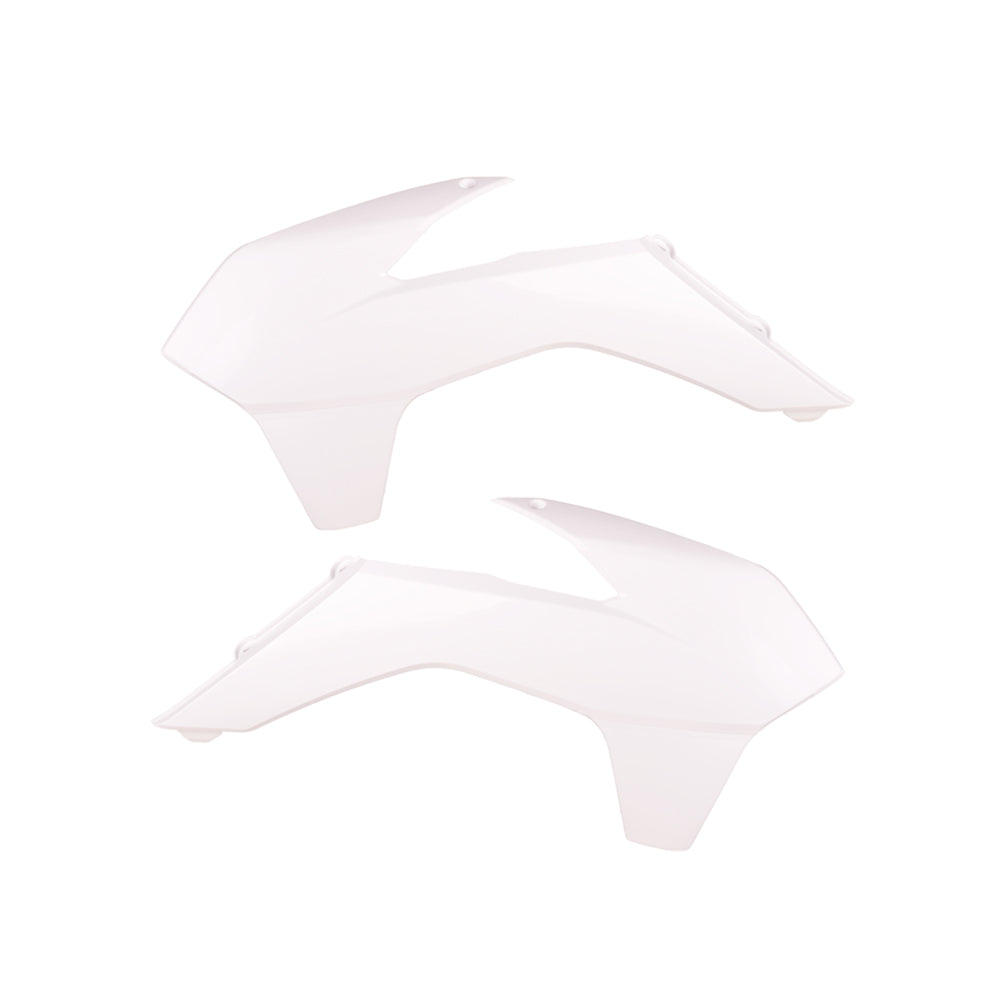 Polisport Rad Radiator Scoops Tank Panels For KTM EXC 125 (with Glossy Finish Like Model 2015) White 2014-2016