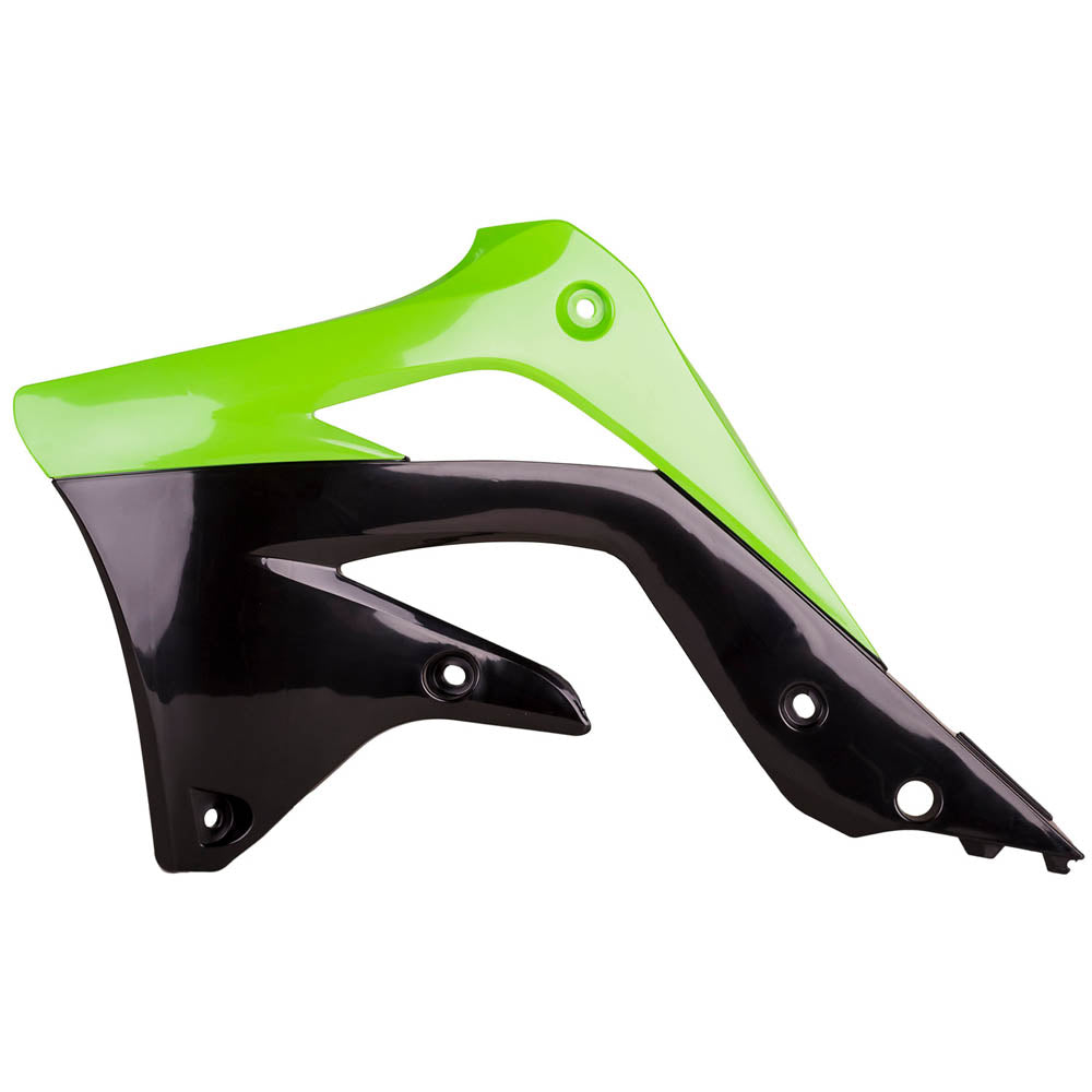 Polisport Rad Radiator Scoops Tank Panels For Kawasaki KX 450F OEM Color Green 05-Black 2012-2015